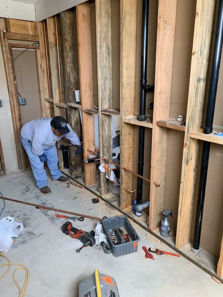 Commercial rough-in plumbing for Gas Line Repair in Brookstone
